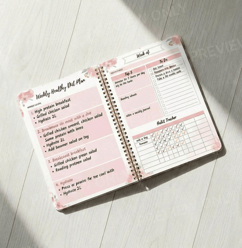 Weekly Wellness Planner - Glosiva