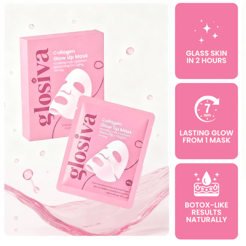 Glosiva™ (X4) Collagen Face Mask
